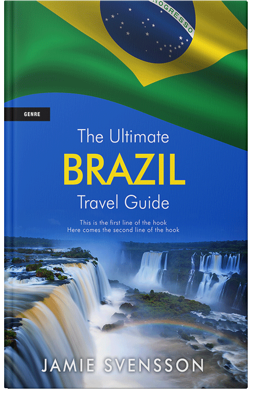 Front view of Premade Travel Book Cover - Heathered Gray