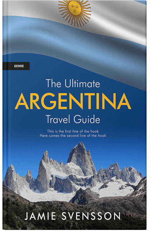 Front view of Premade Travel Book Cover - Chambray