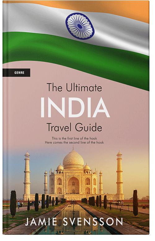 Front view of Premade Travel Book Cover - Coral Reef