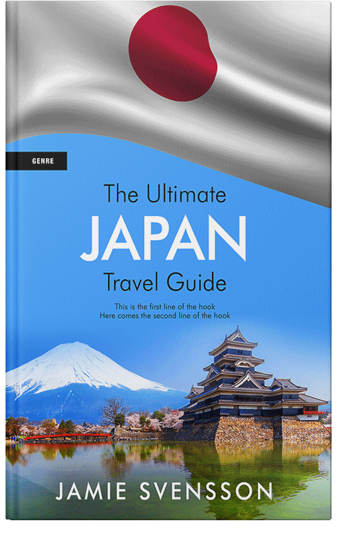 Front view of Premade Travel Book Cover - Picton Blue