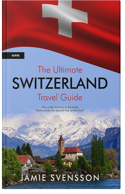 Front view of Premade Travel Book Cover - Polo Blue