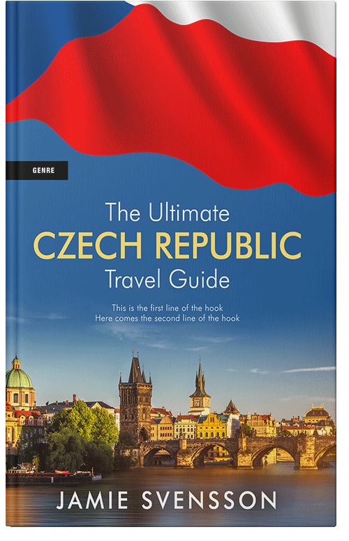 Front view of Premade Travel Book Cover - St Tropaz