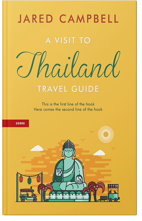 Front view of Premade Travel Book Cover - Cream Can
