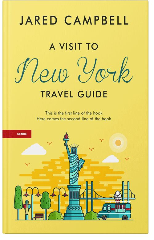 Front view of Premade Travel Book Cover - Festival