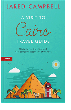 Pre Made Book Cover Turquoise