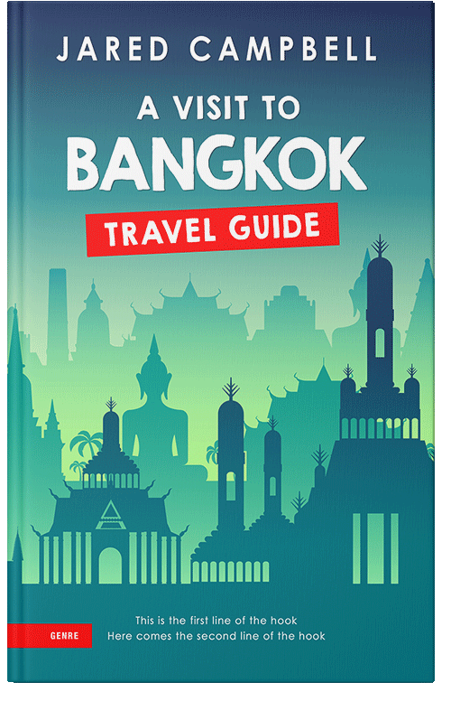 Front view of Premade Travel Book Cover - Jelly Bean