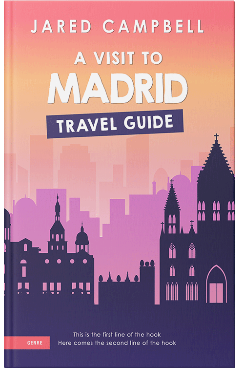 Front view of Premade Travel Book Cover - Jacarta