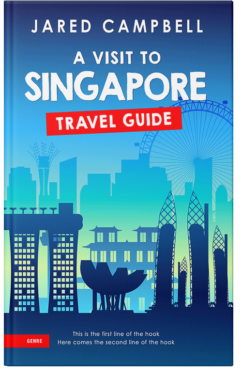 Front view of Premade Travel Book Cover - Black