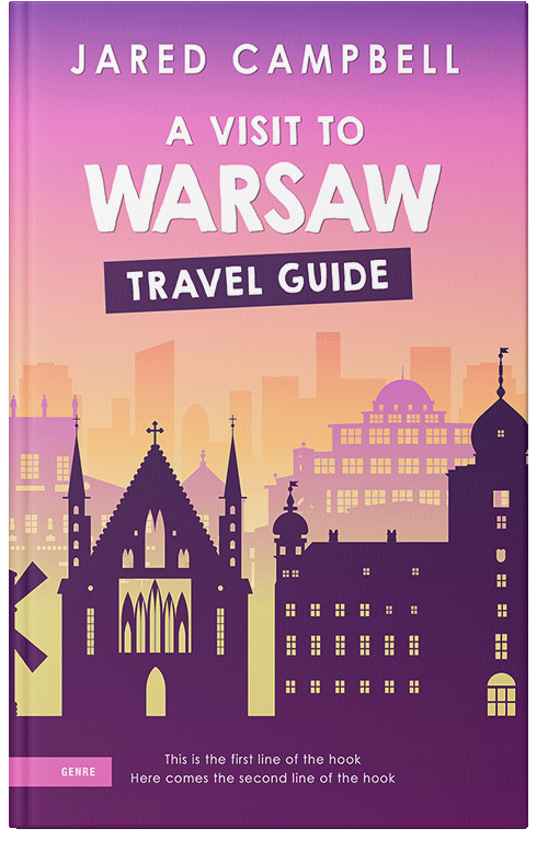 Front view of Premade Travel Book Cover - Eminence