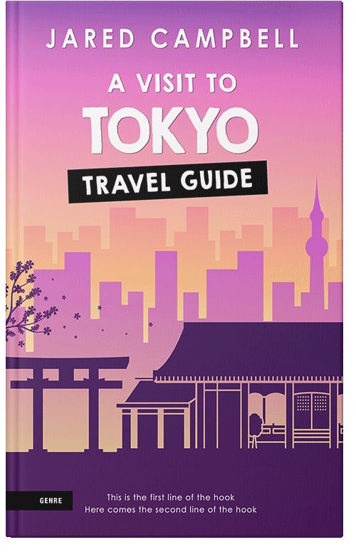 Front view of Premade Travel Book Cover - Grape