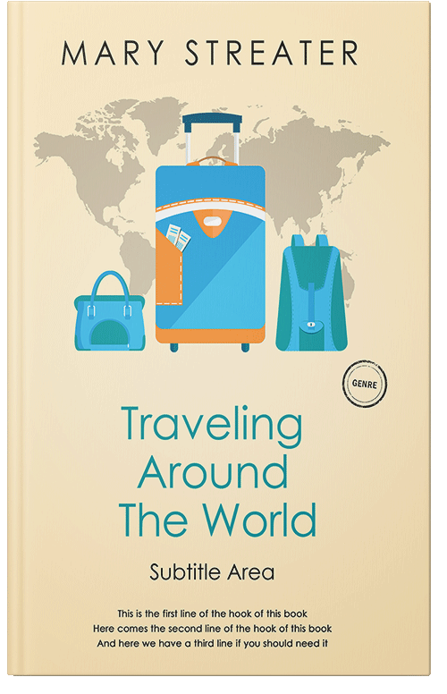 Front view of Premade Travel Book Cover - Sidecar
