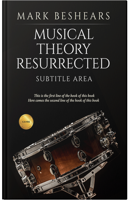 Front view of Premade Music Book Cover - Cod Gray