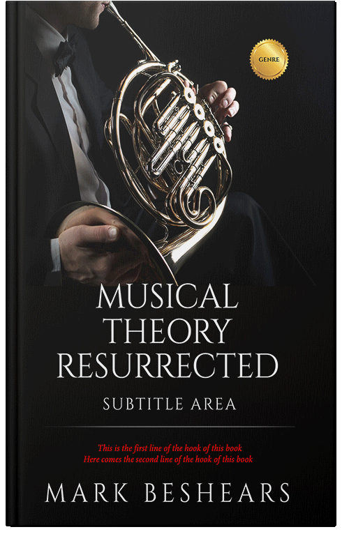 Front view of Premade Music Book Cover - Cod Gray