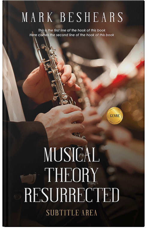 Front view of Premade Music Book Cover - Indian Khaki