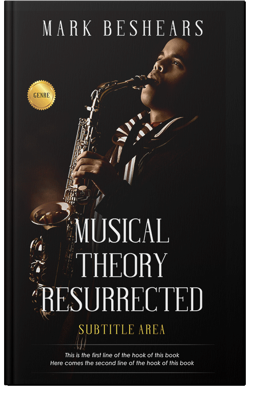 Front view of Premade Abstract Book Cover - Gondola