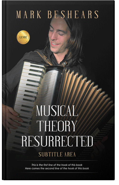 Front view of Premade Music Book Cover - Cod Gray