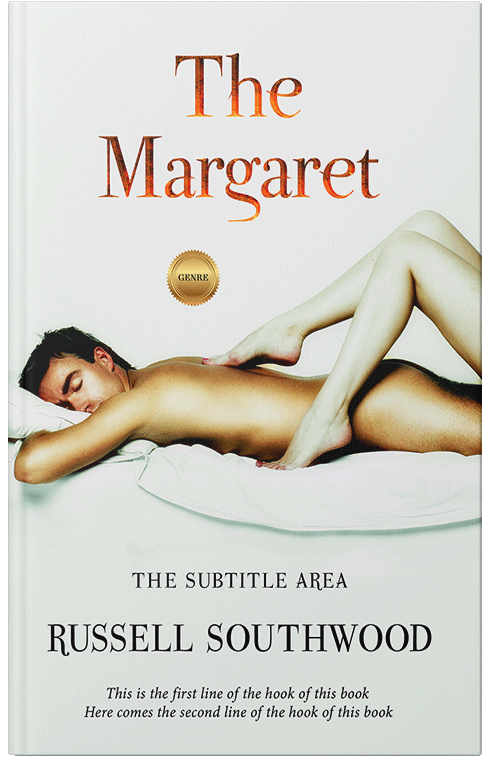 Front view of Premade Erotica Book Cover - Green White