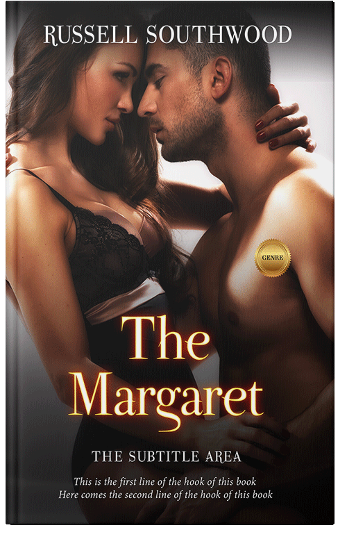 Front view of Premade Erotica Book Cover - Antique Brass