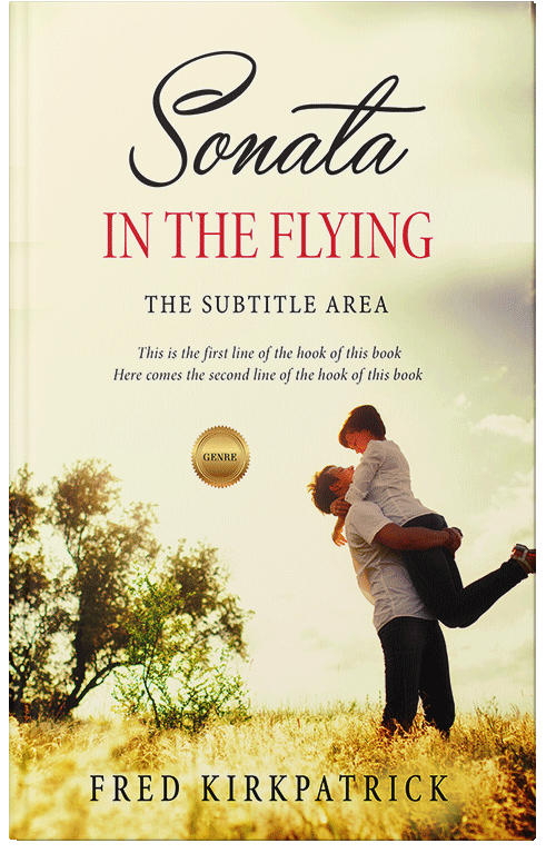 Front view of Premade Romance Book Cover - Citrine White