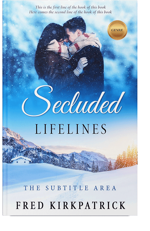 Front view of Tory Blue #5637 - Premade Romance Book Cover