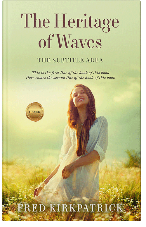 Front view of Premade Romance Book Cover - Hampton