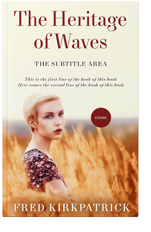 Pre Made Book Cover Citrine White