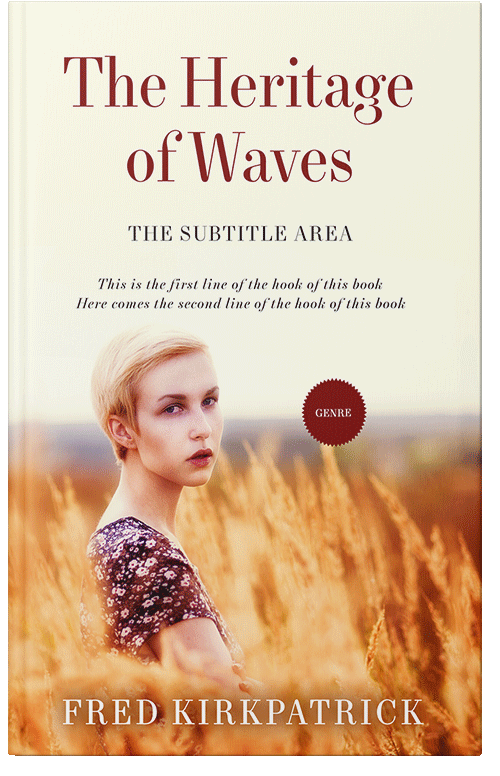 Front view of Premade Romance Book Cover - Citrine White