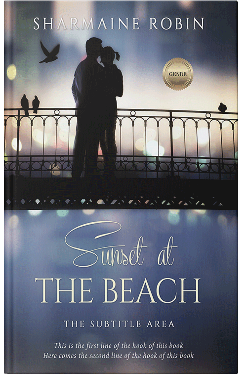 Front view of Premade Romance Book Cover - Comet