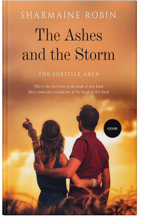 Front view of Premade Romance Book Cover - Raw Sienna