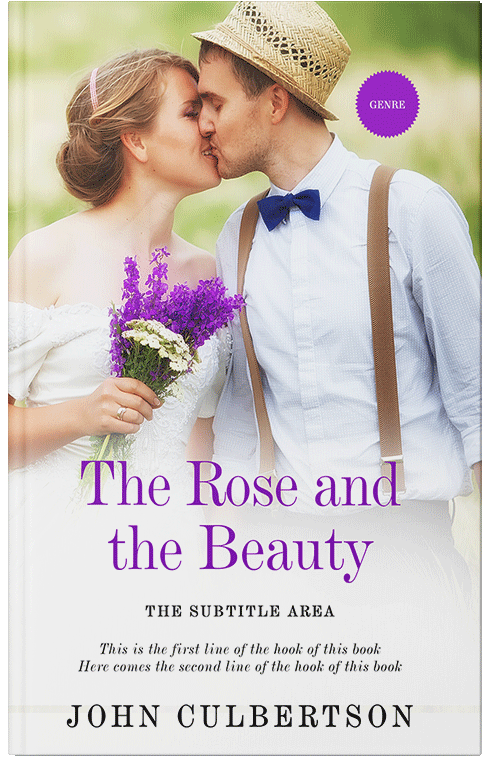 Front view of Premade Romance Book Cover - Pearl Bush