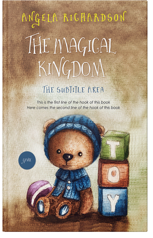 Front view of Premade Abstract Book Cover - Mongoose