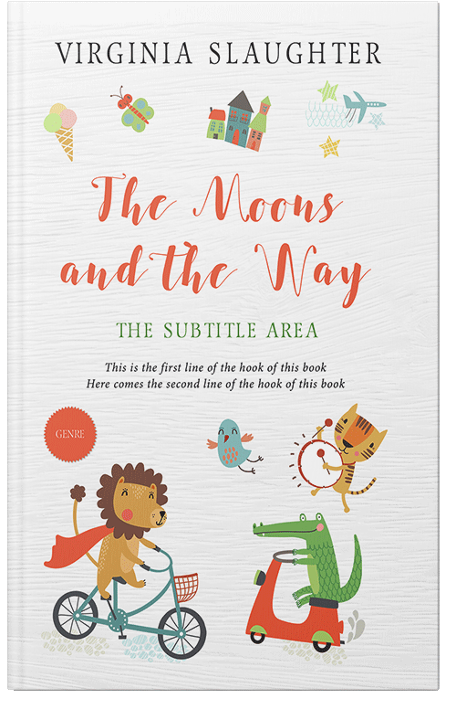 Front view of Premade Abstract Book Cover - Desert Storm