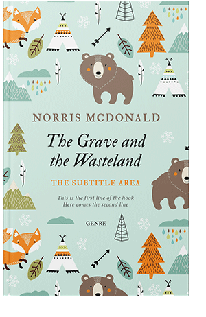 Pre Made Book Cover Apple Green