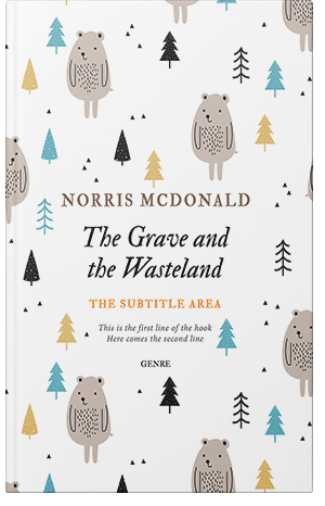 Premade Book Cover Silver Rust