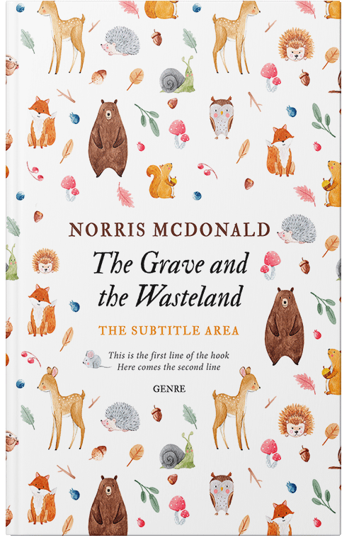 Front view of Premade Nature Book Cover - Bone