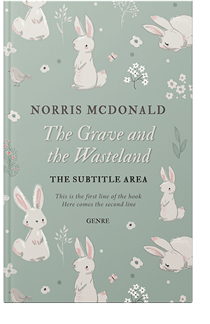 Pre Made Book Cover Green Spring