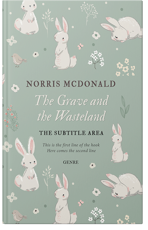 Front view of Premade Nature Book Cover - Green Spring