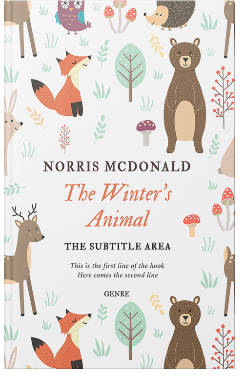 Front view of Premade Nature Book Cover - Muddy Waters