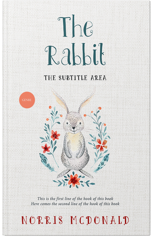 Front view of Premade Nature Book Cover - Cararra