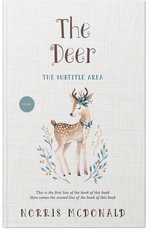 Front view of Premade Nature Book Cover - Pampas