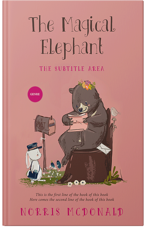 Front view of Premade Teen & Young Adult Book Cover - My Pink