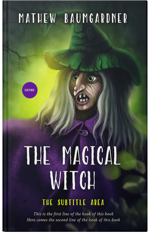 Front view of Premade Fantasy Book Cover - Shark