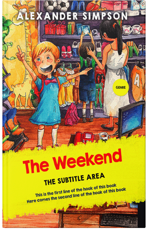 Front view of Premade Family & Parenting Book Cover - Ripe Lemon