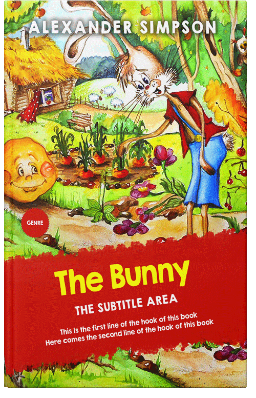 Front view of Premade Nature Book Cover - Old Gold