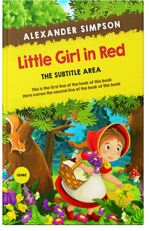 Front view of Premade Fantasy Book Cover - Green Pea