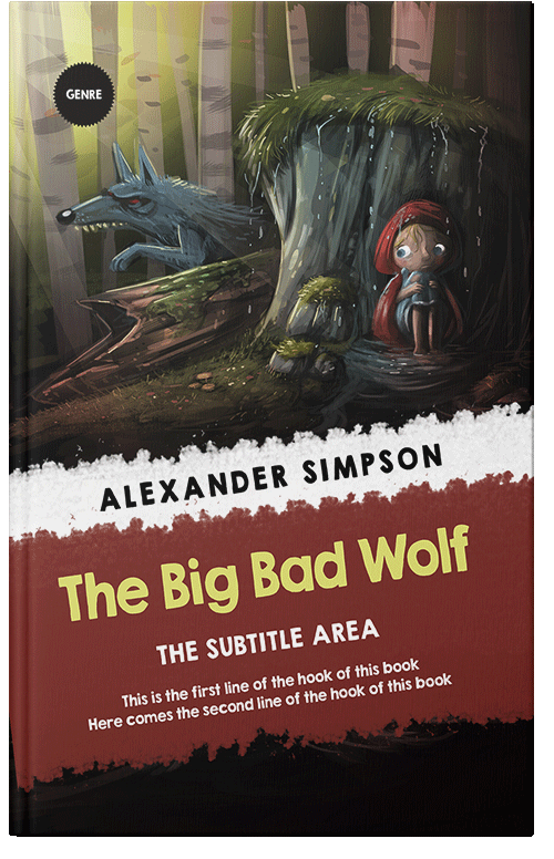 Front view of Premade Fantasy Book Cover - Zeus