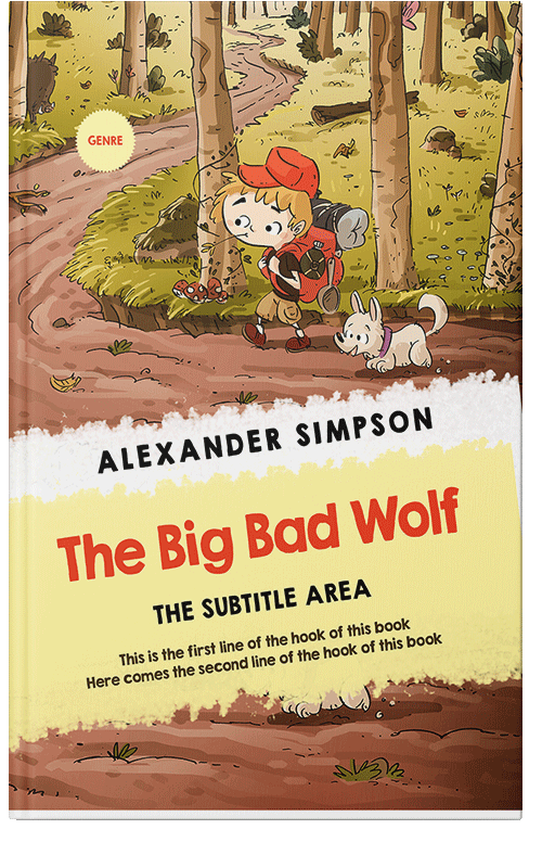 Front view of Premade Children's Book Cover - Tumbleweed