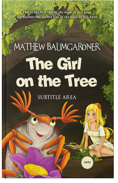 Front view of Premade Fantasy Book Cover - Harvest Gold