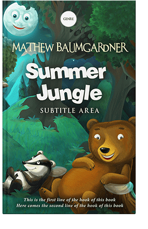 Pre Made Book Cover Green Kelp