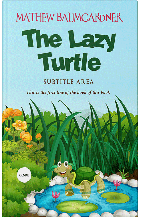 Front view of Premade Nature Book Cover - Ice Cold